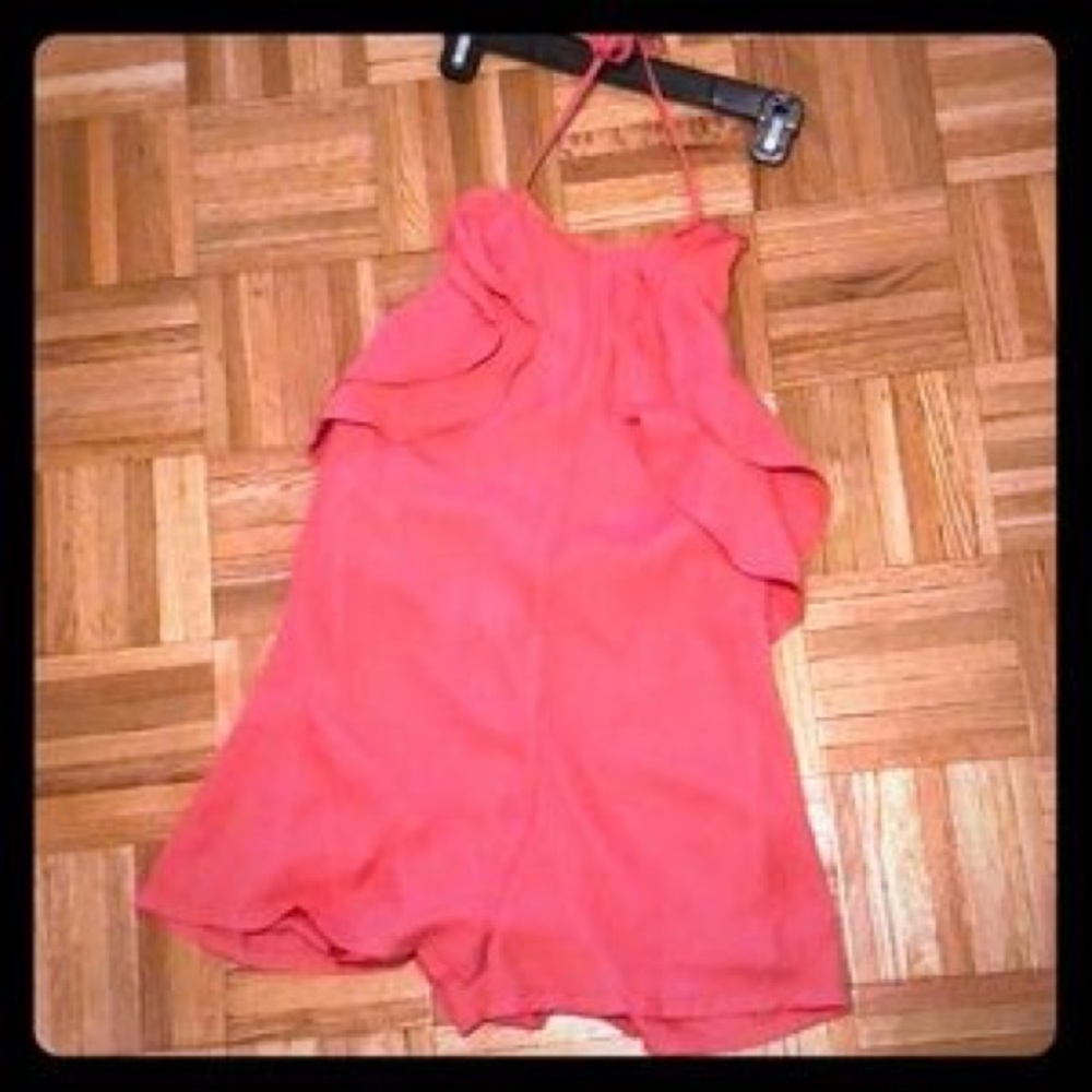 Romper ruffle halter top